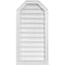 Ekena Millwork Octagonal Top Surface Mount PVC Gable Vent w/ 2"W x 2"P Brickmould Sill Frame, 18"W x 36"H GVPOT18X3603SN - alternate 1
